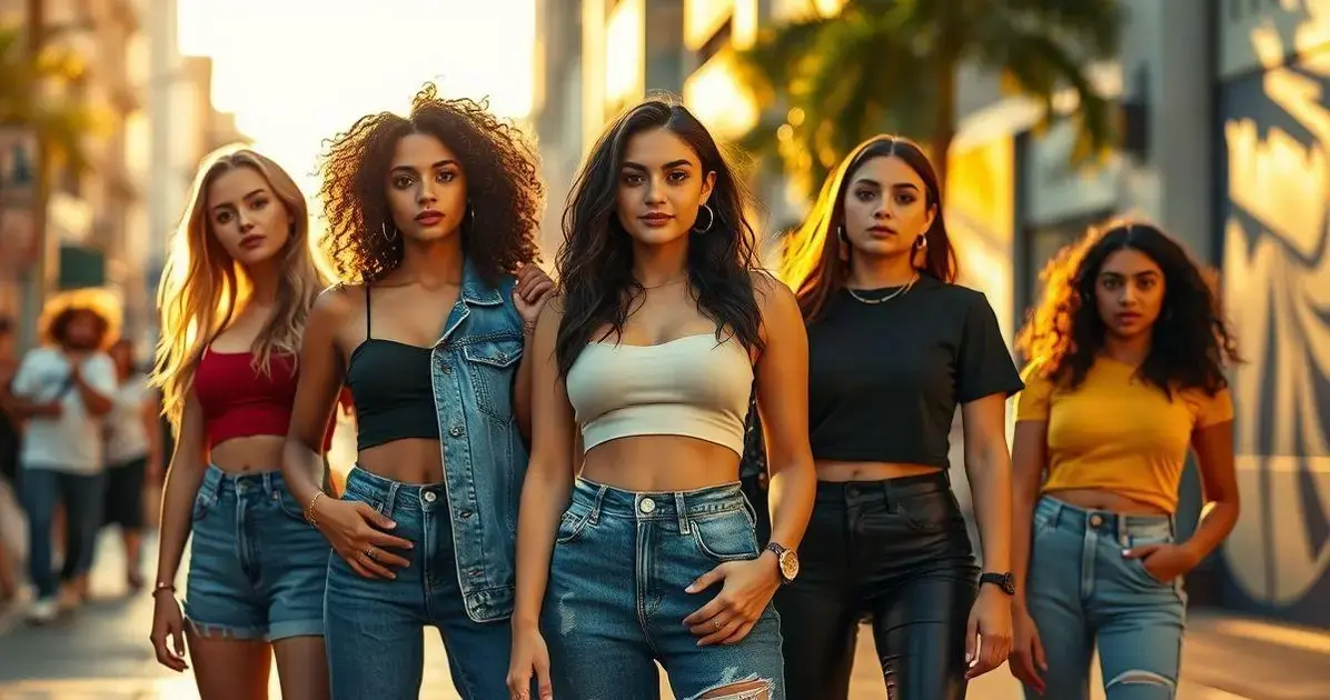 Roupa para usar com cropped feminina