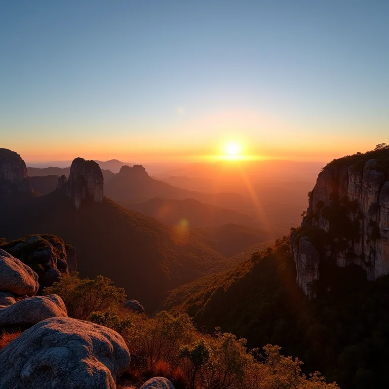 A beleza rústica da Chapada dos Veadeiros ao entardecer