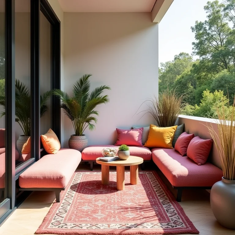 Acessórios coloridos para varanda gourmet