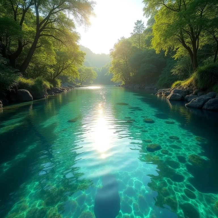 Águas cristalinas do Rio Uraricoera