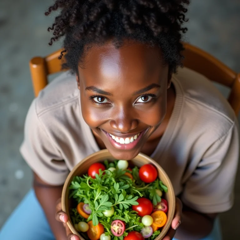 Alimentação saudável para cabelos brilhantes