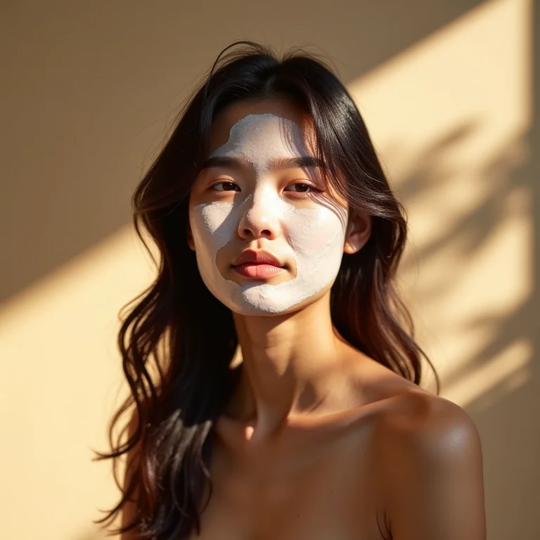 Aplicação de máscara hidratante em cabelo