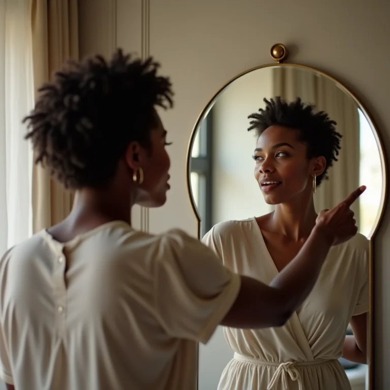 Arquiteta explicando os benefícios de usar espelhos na sala de jantar