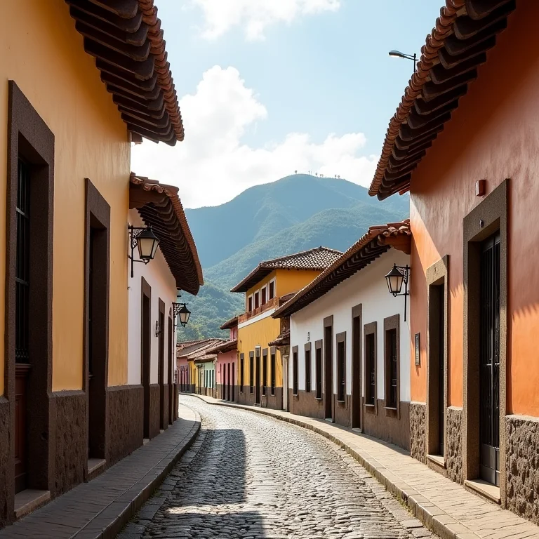 Arquitetura colonial de Ouro Preto com edifícios históricos