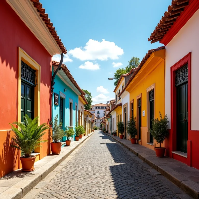 Arquitetura colonial no Centro Histórico de Maceió.