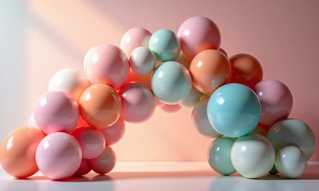 Balões de alta qualidade para arco desconstruído.