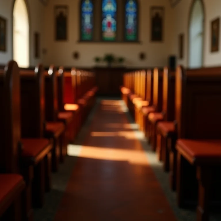 Bancos de igreja desconfortáveis para os convidados do casamento