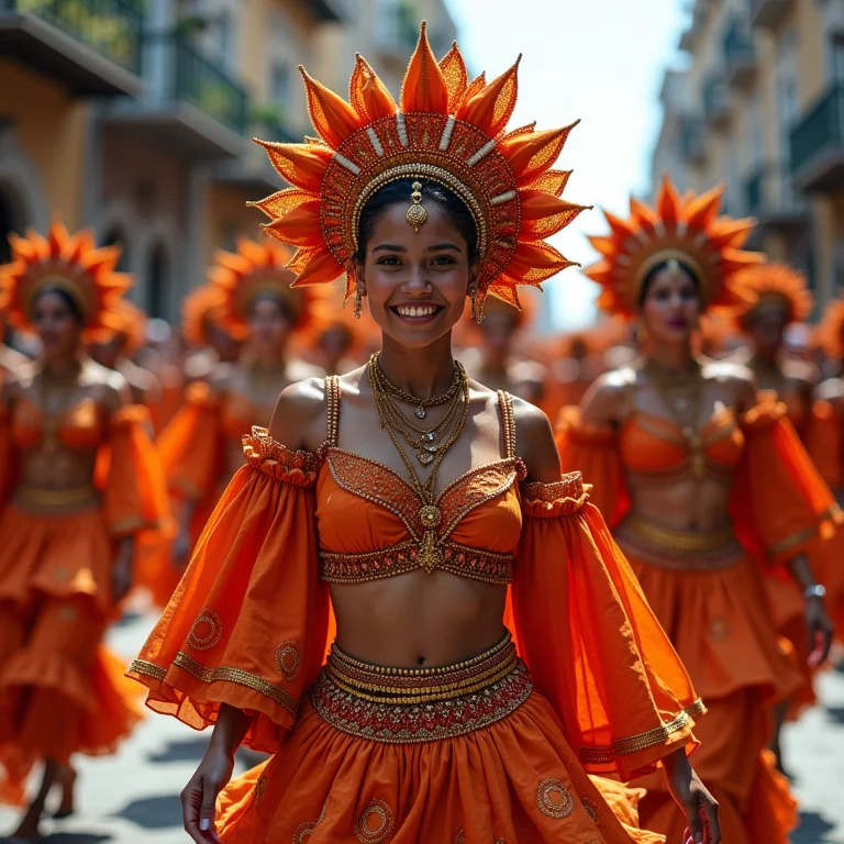 Bloco de rua tradicional em Olinda