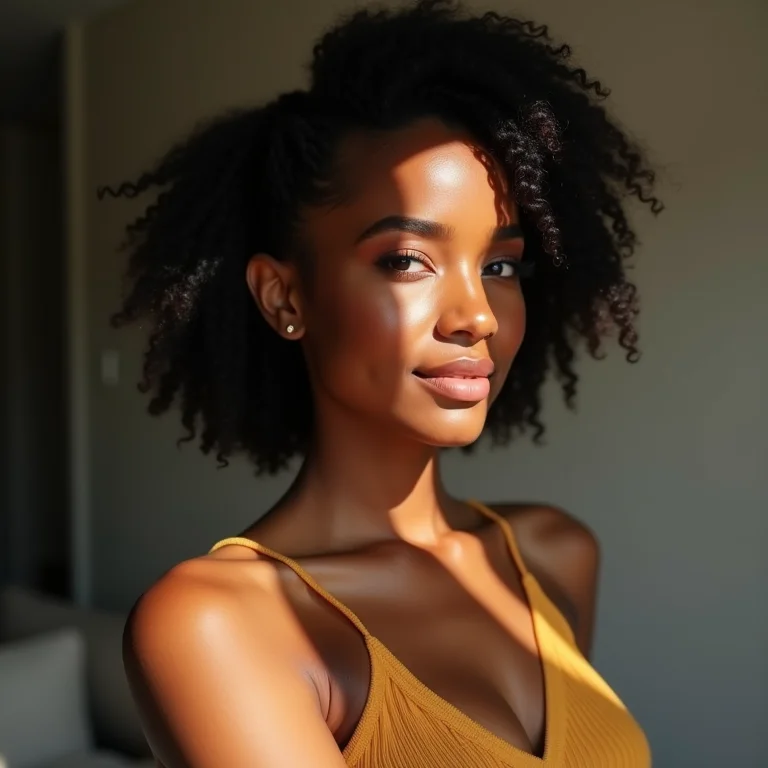 Blogueira criando conteúdo de beleza de alta qualidade.