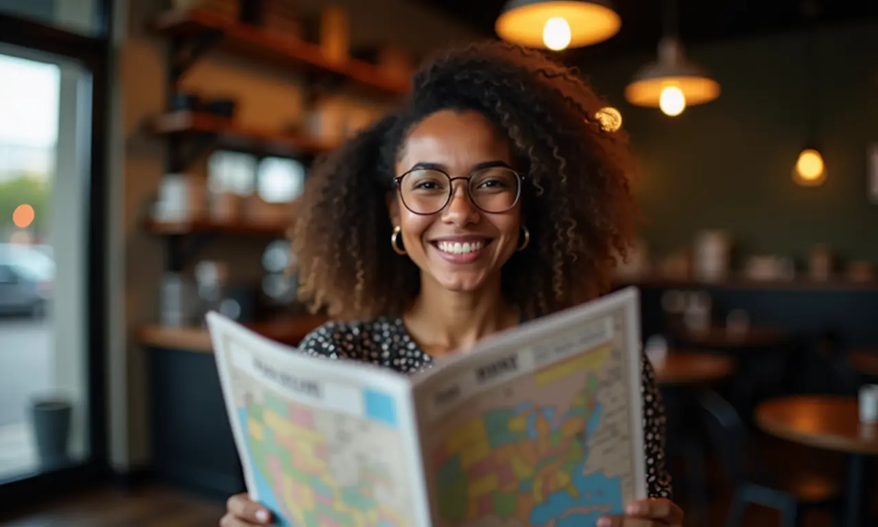 Blogueira de viagem dando dicas sobre Las Vegas.