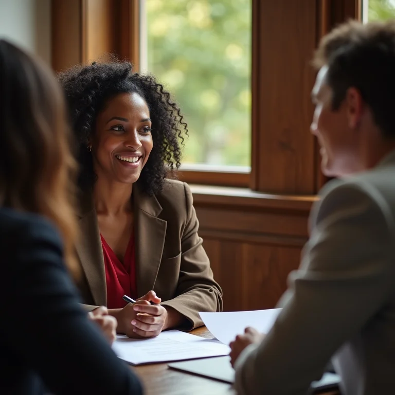 Blogueira negociando os termos de uma parceria.