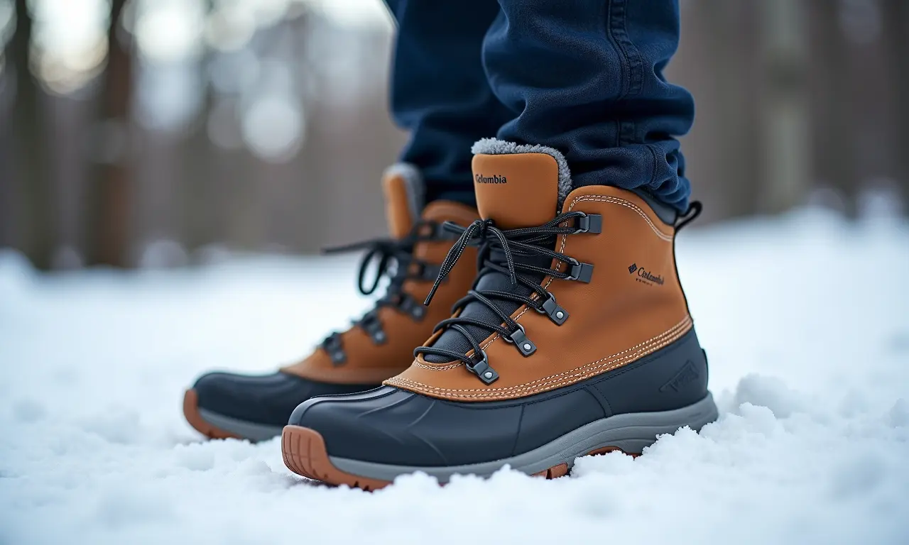 Bota Columbia resistente e durável para atividades na neve.
