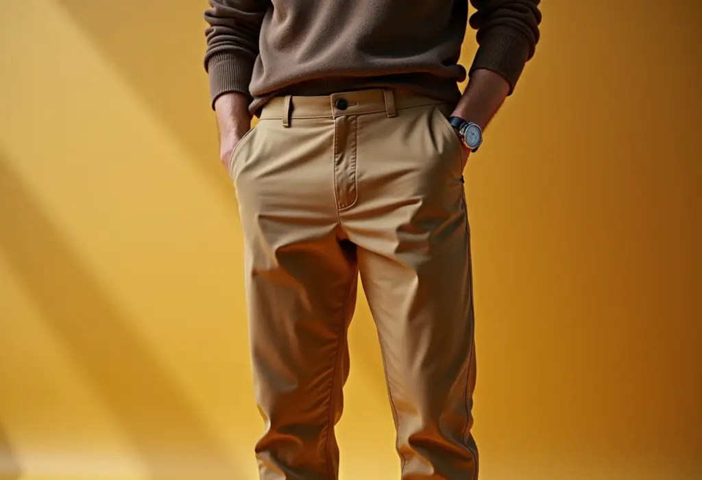Calça Chino: A peça essencial no guarda-roupa masculino.