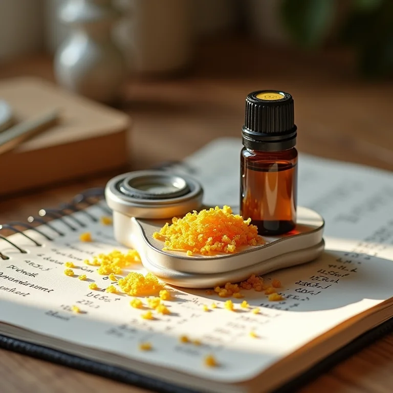 Cálculo da cera e fragrância para velas.