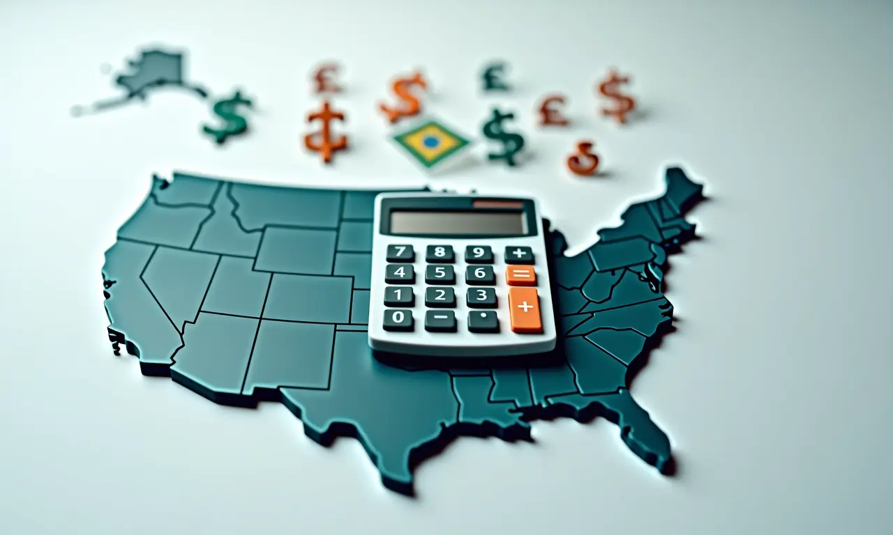 Cálculo do custo de uma ligação a cobrar dos EUA para o Brasil.