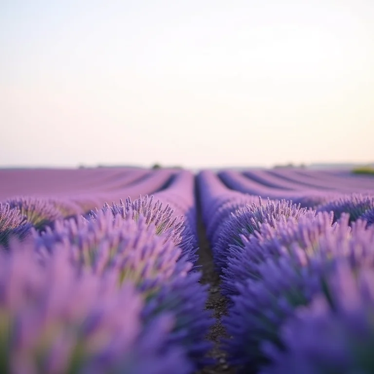 Campos de lavanda em Provence, França.