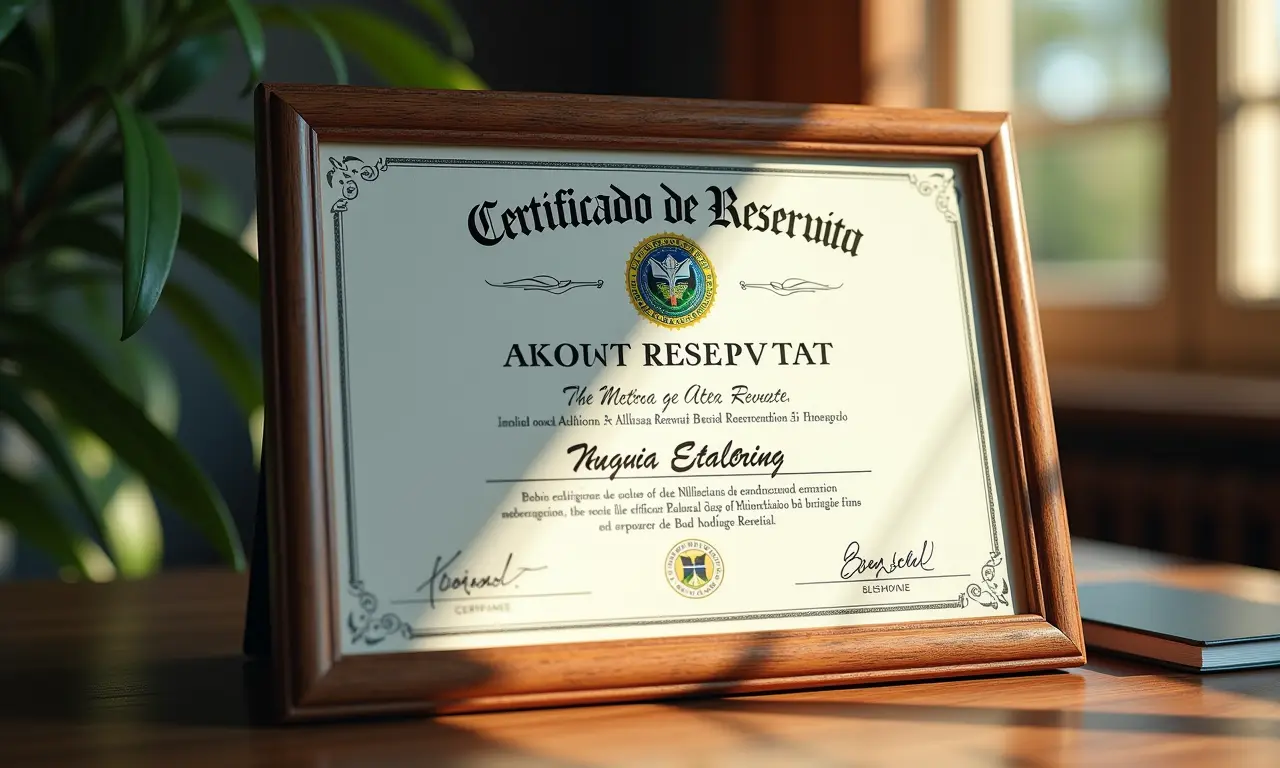 Certificado de Reservista brasileiro.