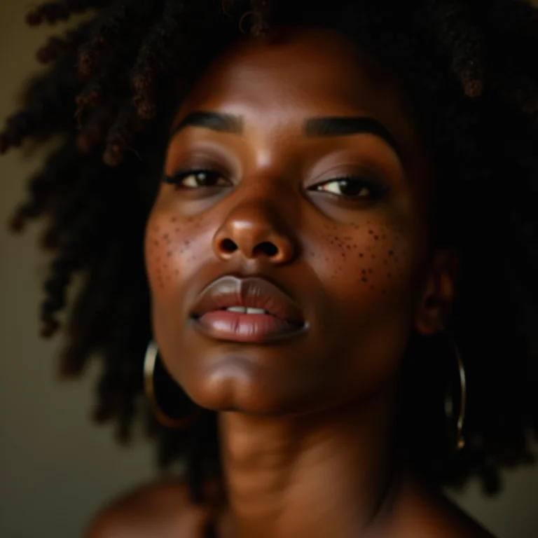 Close-up de pele com acne e cravos