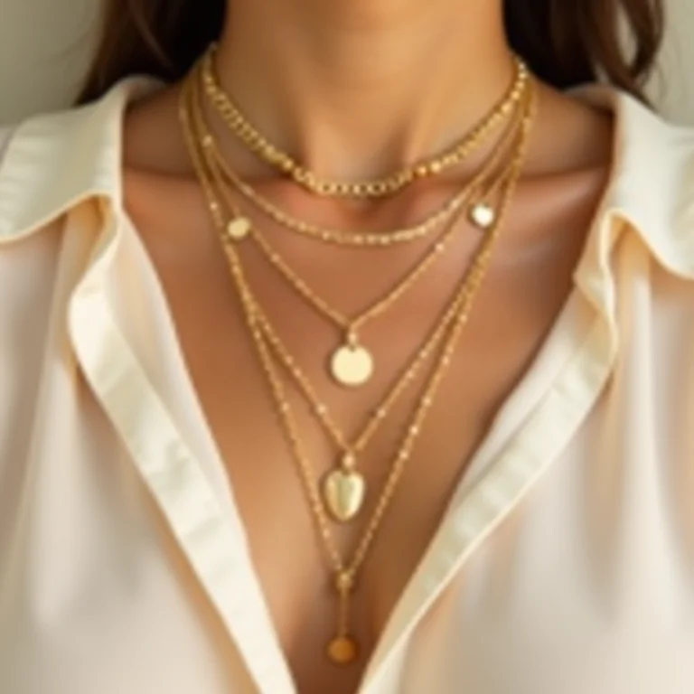 Colares alongados como truque de styling