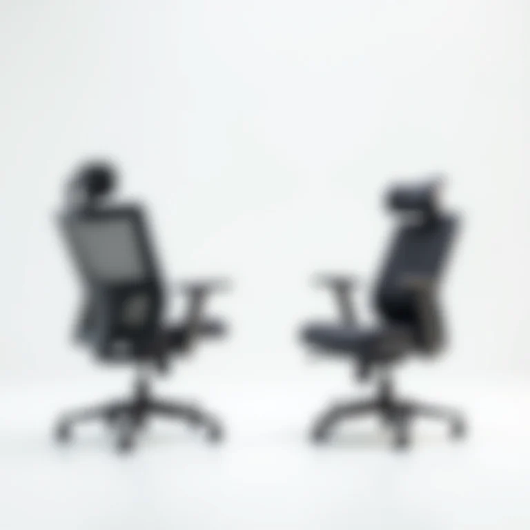 Comparação de cadeiras ergonômicas e não ergonômicas para home office