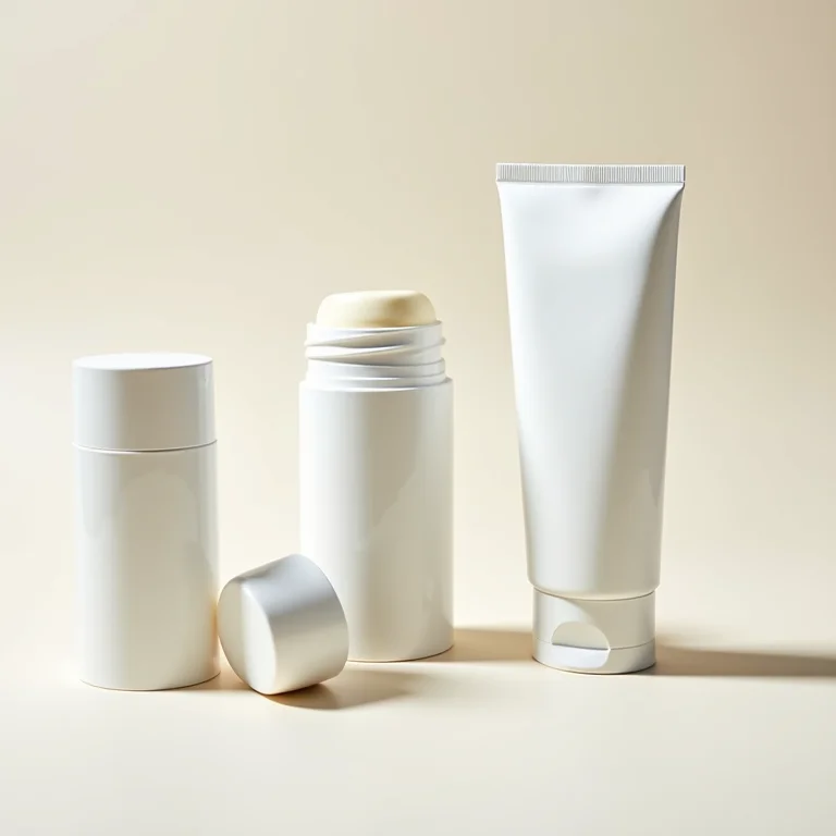 Comparativo visual entre desodorantes naturais e antitranspirantes, destacando o alumínio