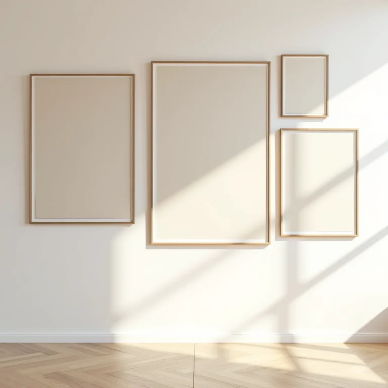 Composição criativa com vários quadros.