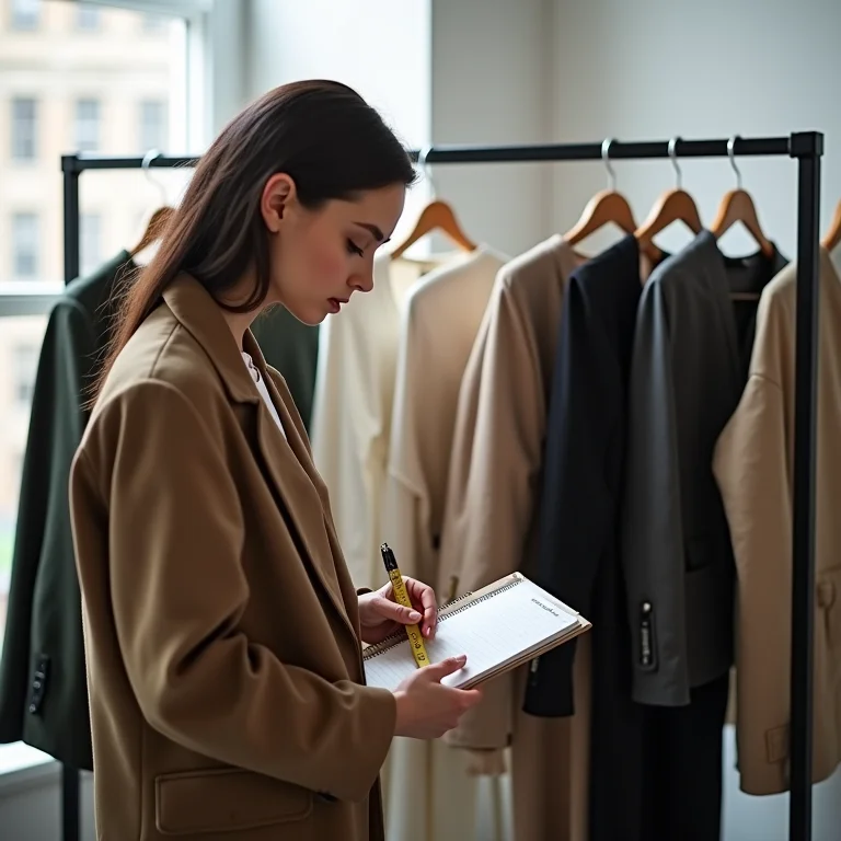 Consultora de moda dando dicas sobre truques de estilo