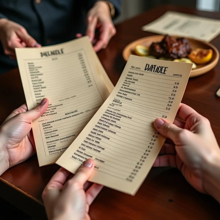 Contas de restaurante caras em Boston.