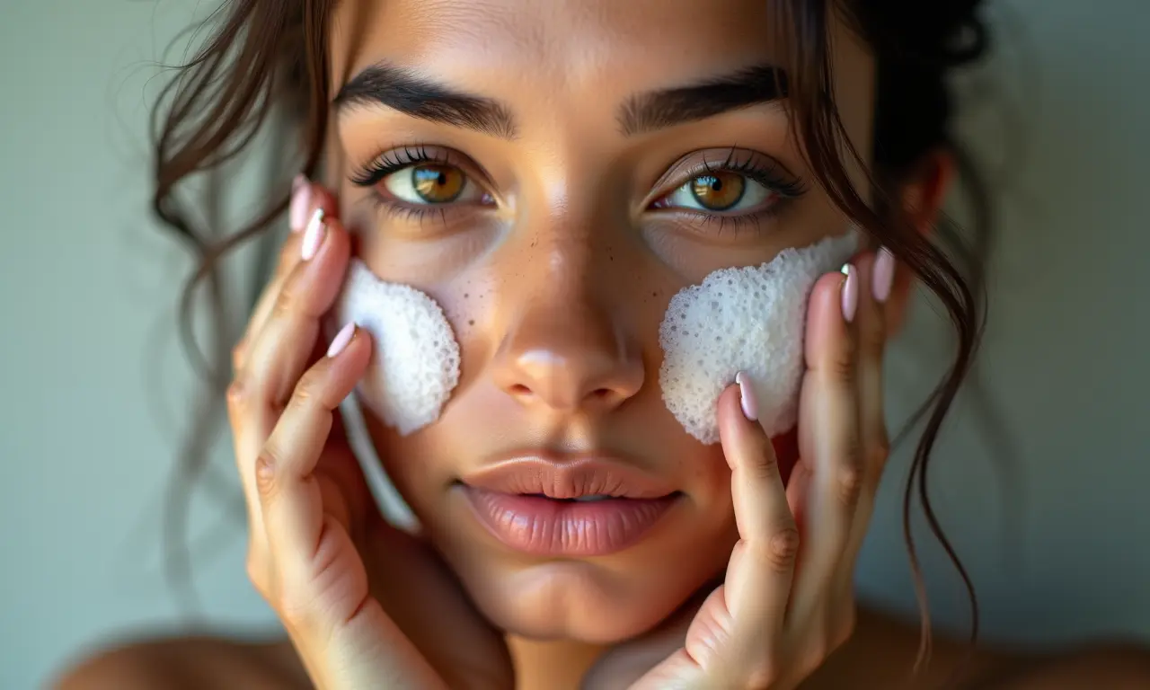 Controle da oleosidade da pele com aplicação de gelo.