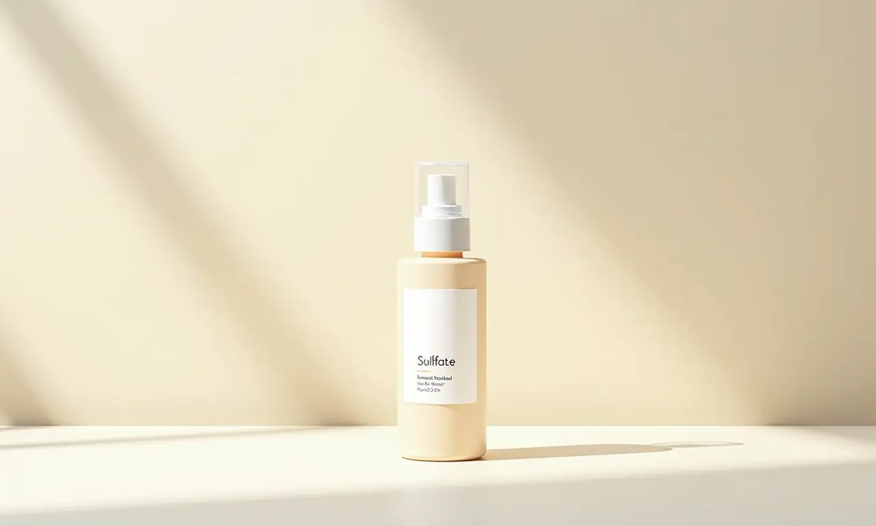 Cosmético com sulfatos destacados.