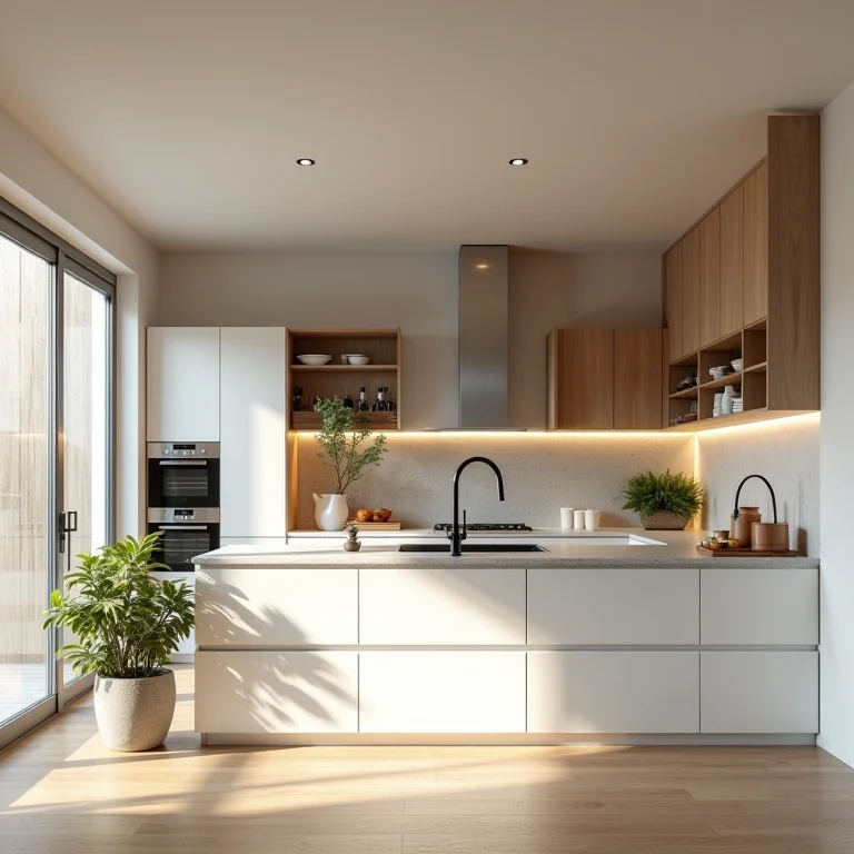 Cozinha com estilo de decoração incompatível com o resto da casa.