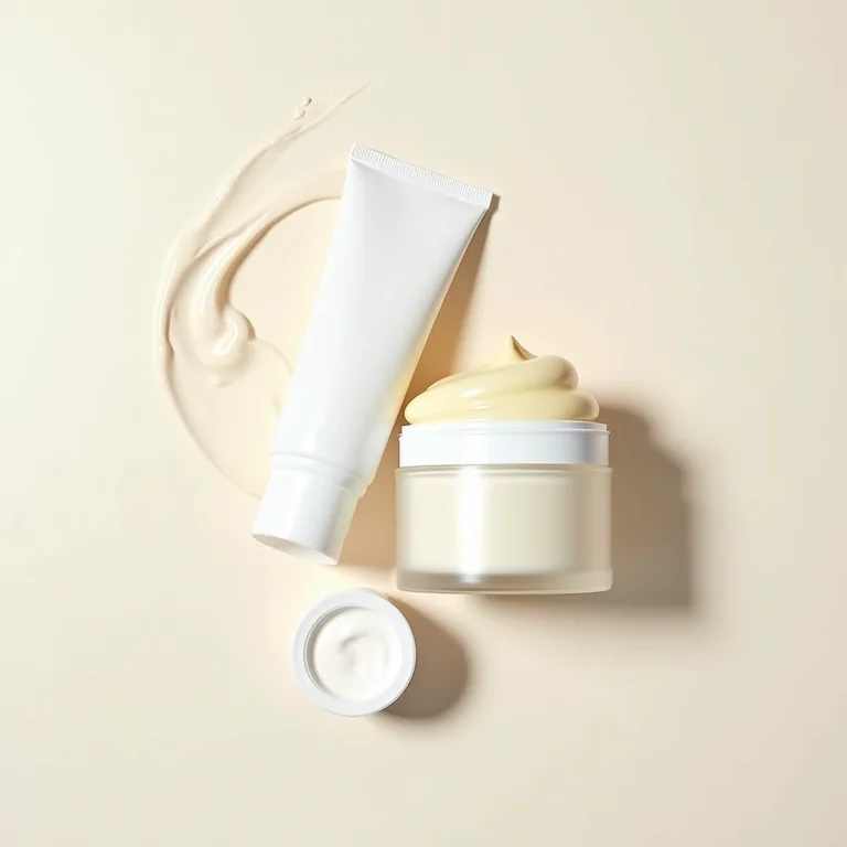 Cremes anti-idade com retinol em composição minimalista