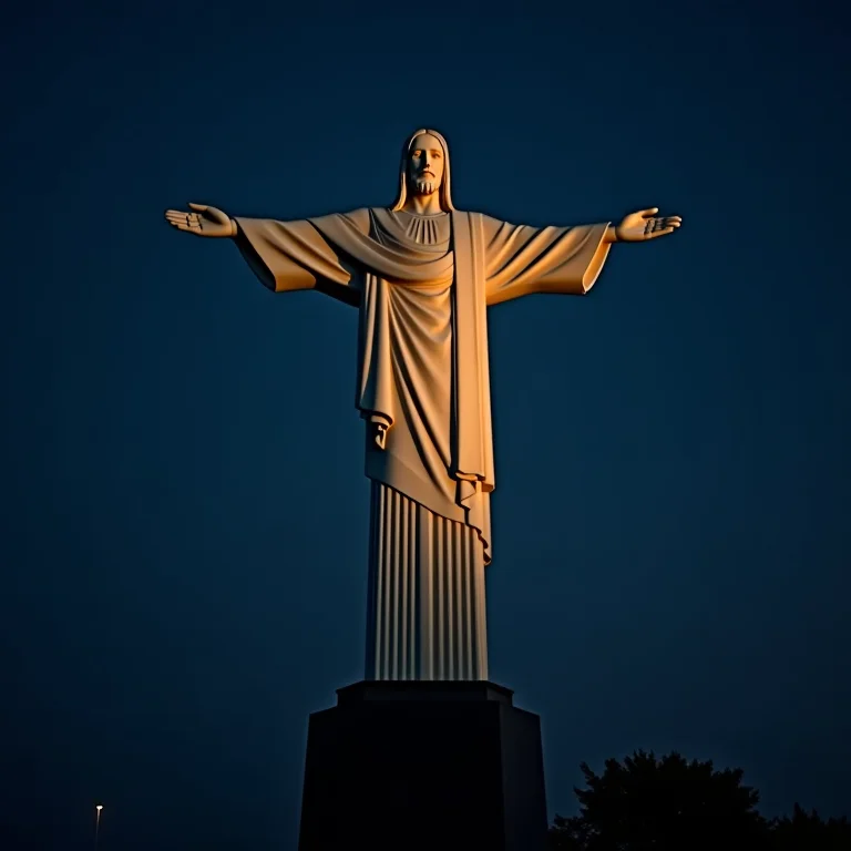 Cristo Redentor à noite