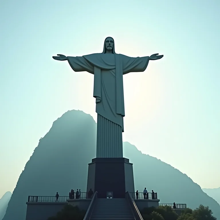Cristo Redentor em ângulo inusitado