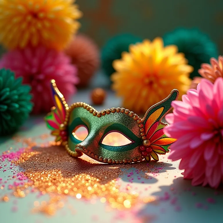 Decorações de Carnaval sustentáveis e ecológicas.