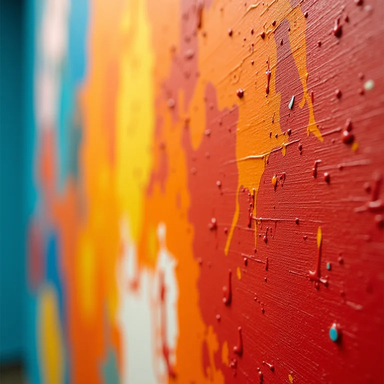 Detalhe de uma pintura no Museum of Fine Arts de Boston