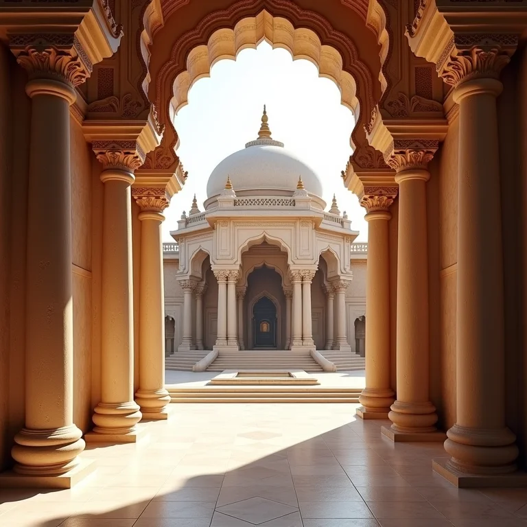 Detalhes arquitetônicos do Templo Zu Lai.