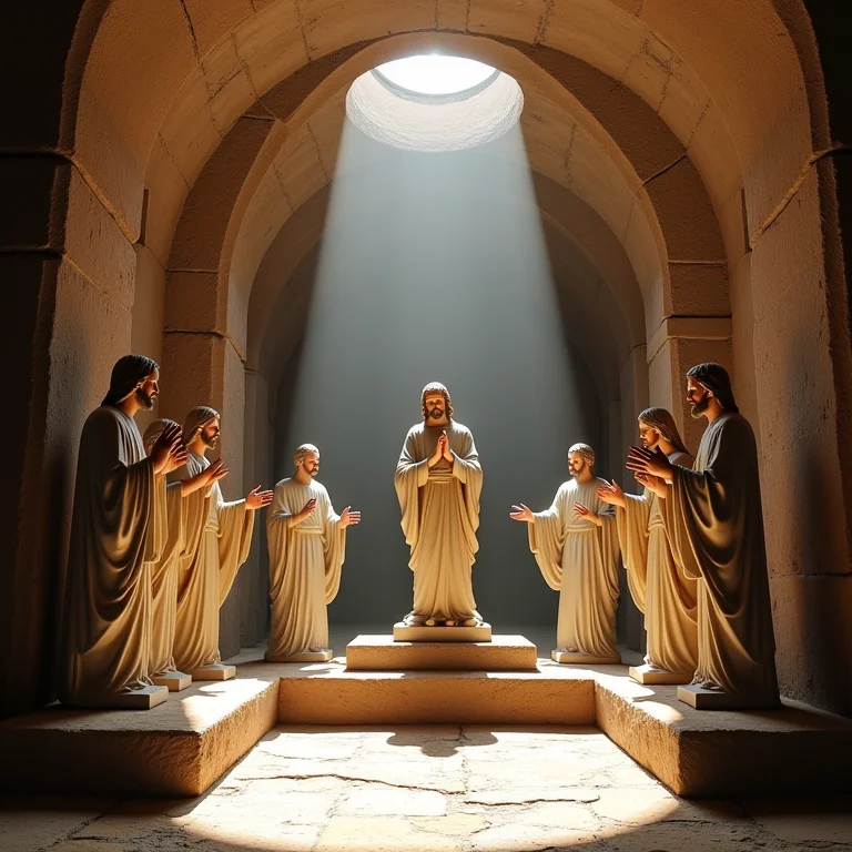 Detalhes das esculturas dos profetas em pedra sabão no Santuário de Bom Jesus de Matosinhos em Congonhas.