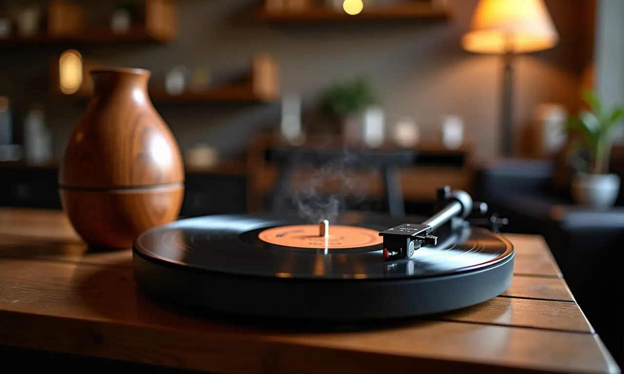 Detalhes sensoriais em uma barbearia: música e aroma.
