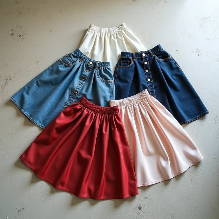 Diferentes estilos de saias para looks de Ano Novo