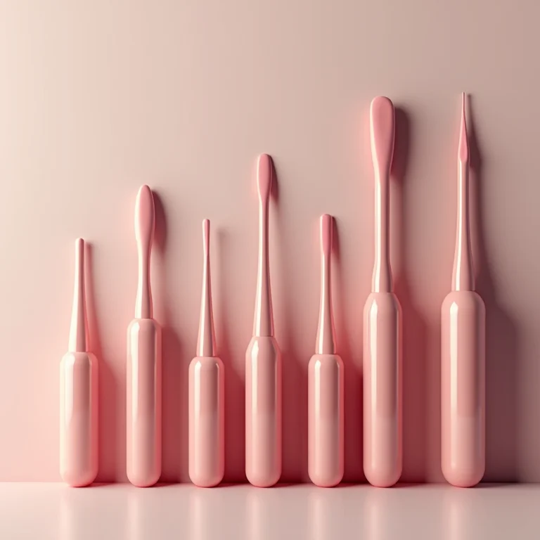 Diferentes tipos de aplicadores de esmalte alinhados.