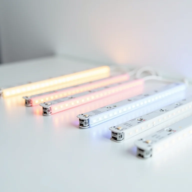 Diferentes tipos de fitas de LED para iluminação