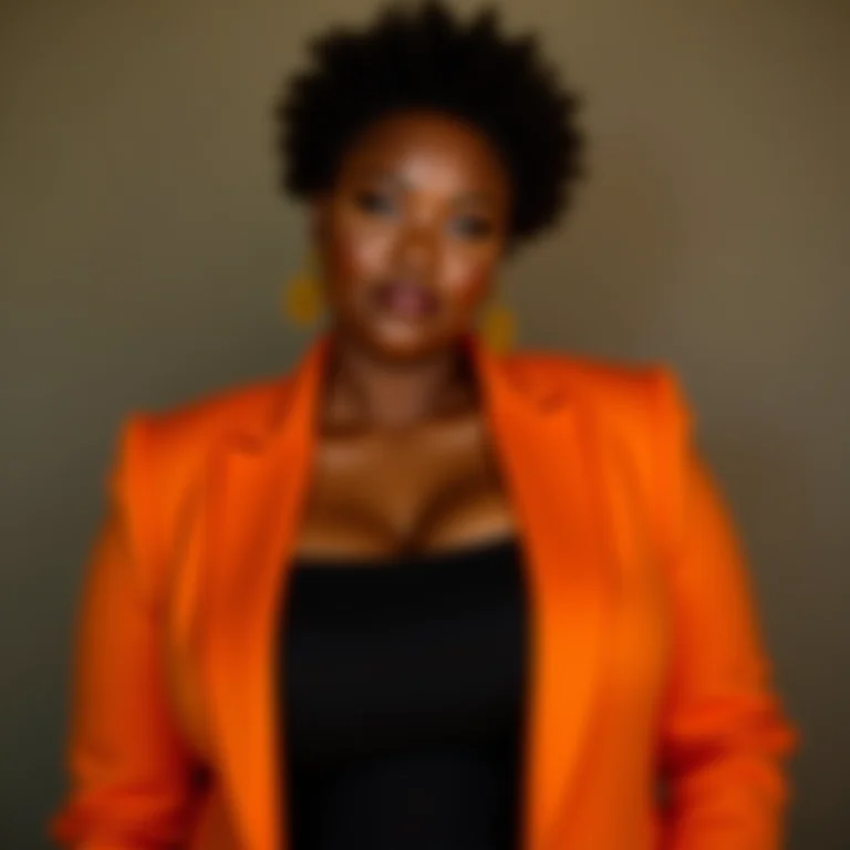 Drama e sofisticação com laranja e preto