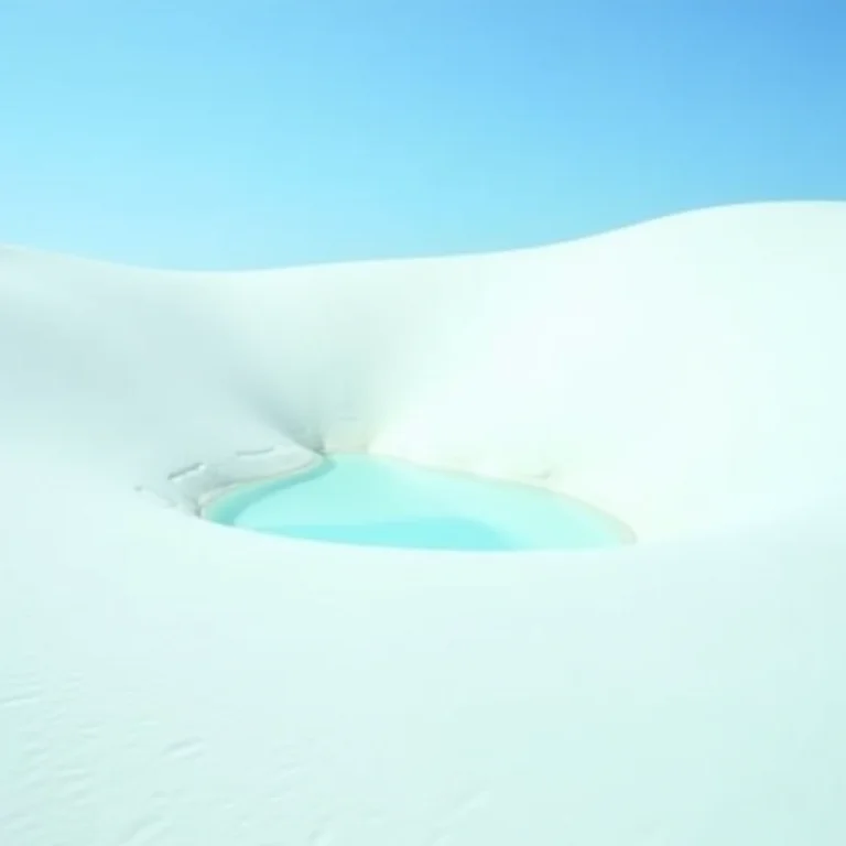 Dunas e lagoas dos Lençóis Maranhenses.