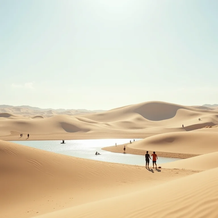Dunas e lagoas em Cumbuco