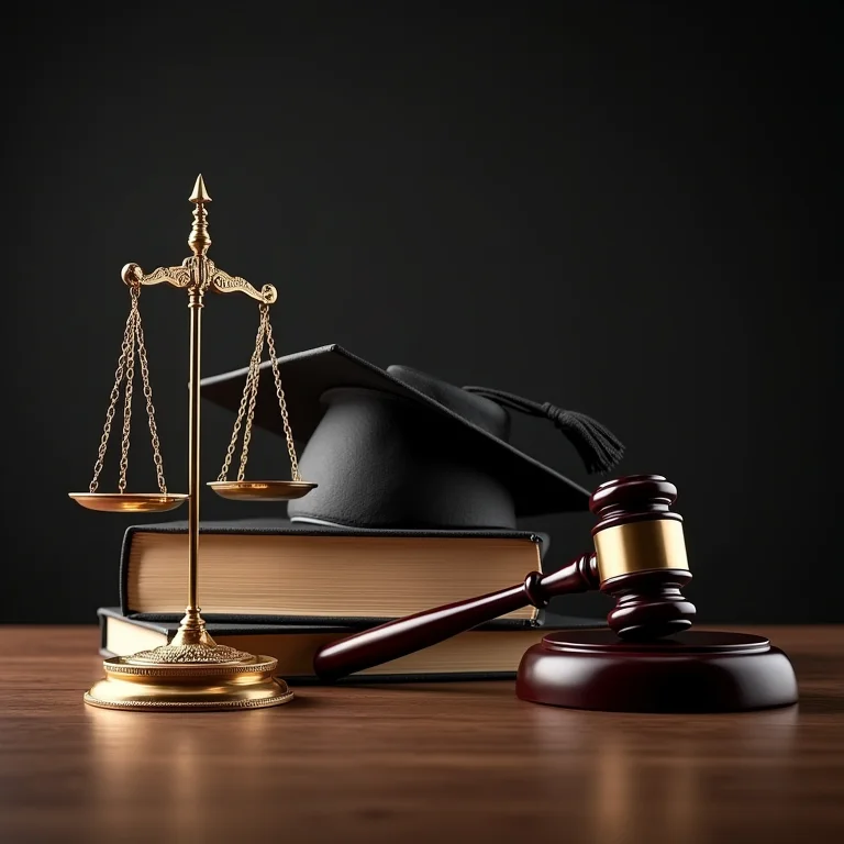 Elementos essenciais na decoração de formatura de Direito