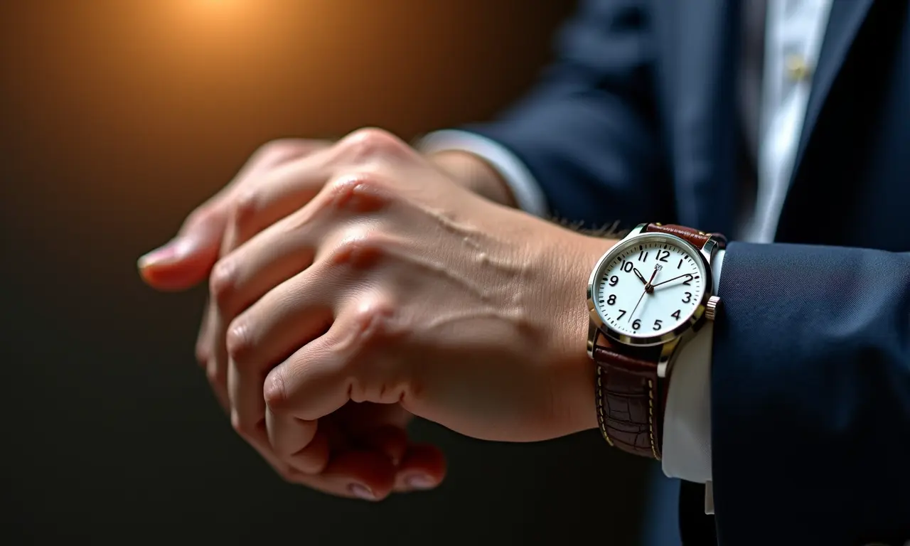 Escolhendo entre diferentes estilos de relógios de luxo.