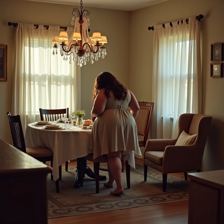 Espaço de circulação inadequado em sala de jantar integrada