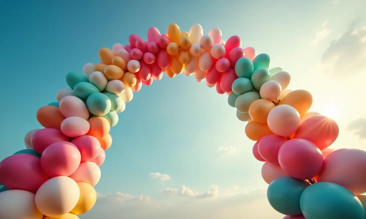 Evitando que balões estourem no arco.