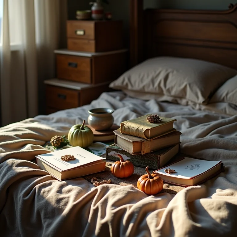 Excesso de objetos decorativos em um quarto de casal pequeno